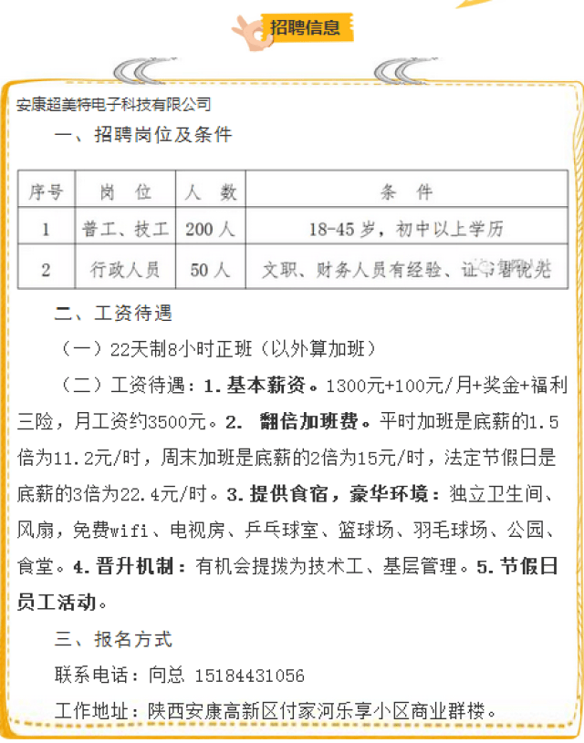 蔡家坡最新招聘信息发布✨