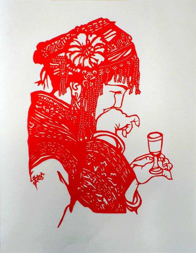 最新剪纸艺术作品，探索自然美景，寻找内心平静之旅
